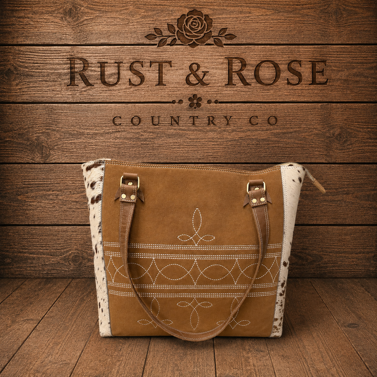 The Bootstich Suede Tote