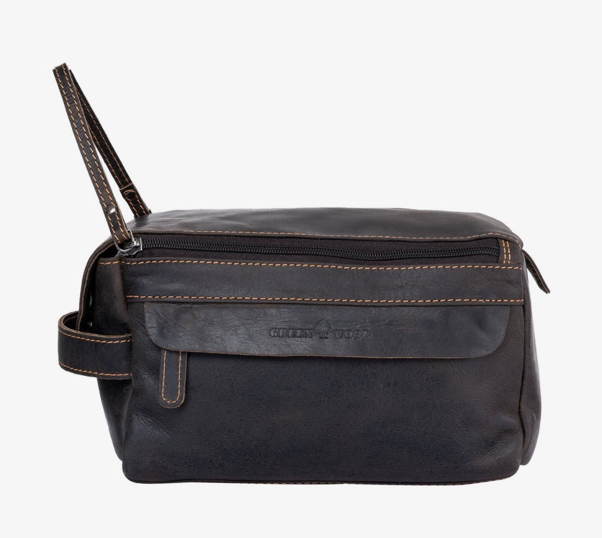 The Darwin Leather Washbag