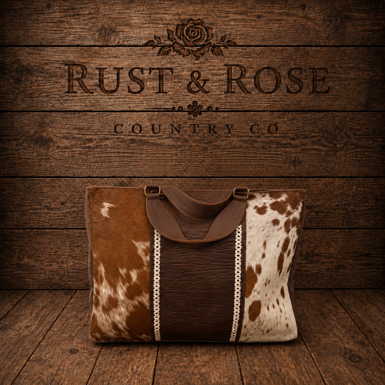 Ranch Dream Cowhide Weekender