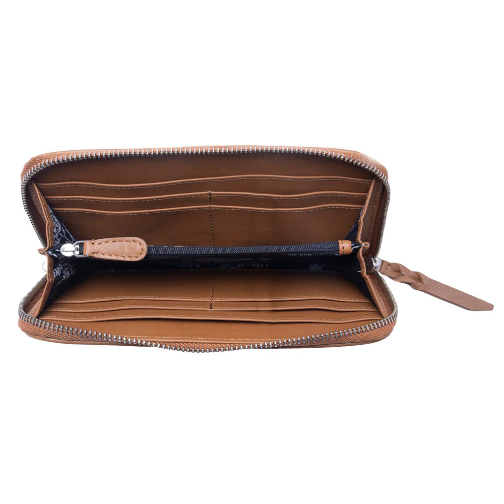 Sunset Ridge Handtooled Wallet
